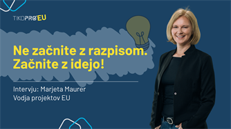 Ne začnite z razpisom. Začnite z idejo.