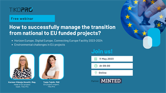 Brezplačni webinar: Uspešen prehod iz nacionalnih na EU projekte!